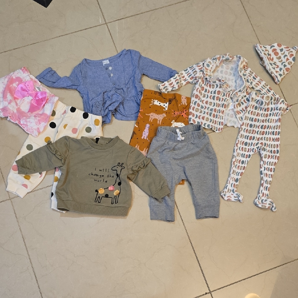 Bundle Baby Clothing with Animal Prints